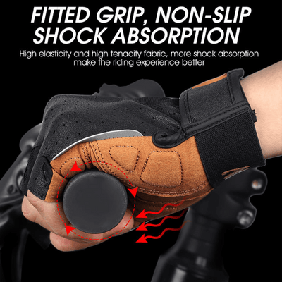 Shock Absorption Half Finger Gloves