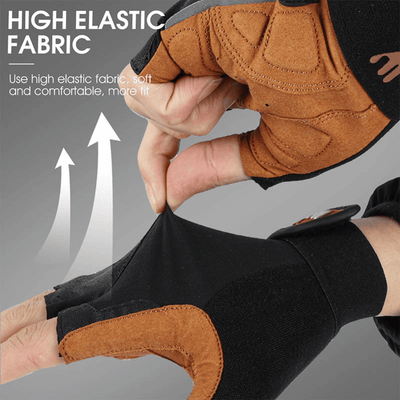 Shock Absorption Half Finger Gloves